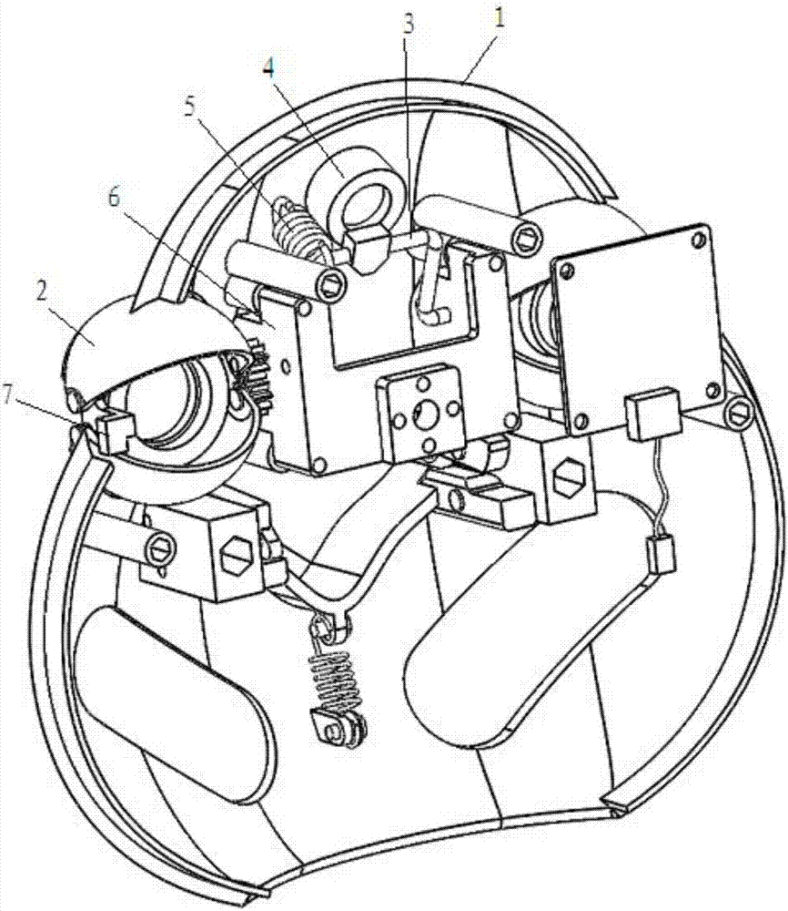 Blinking device suitable for robot and pet robot