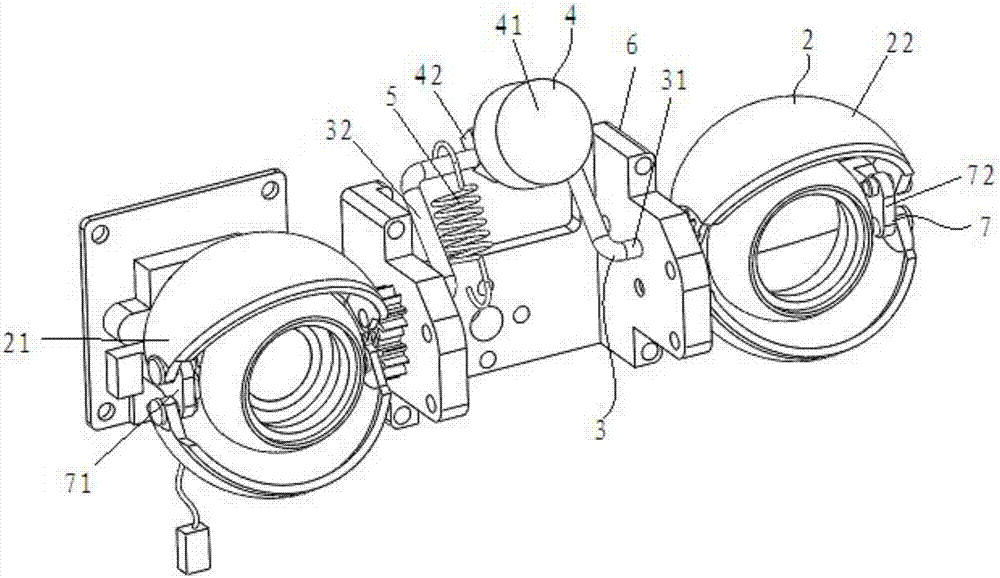 Blinking device suitable for robot and pet robot