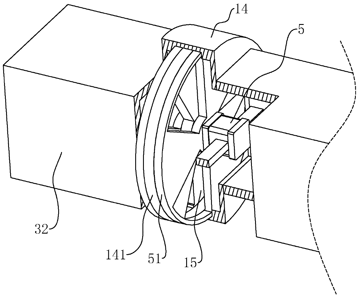 Central air-conditioning air circulating system