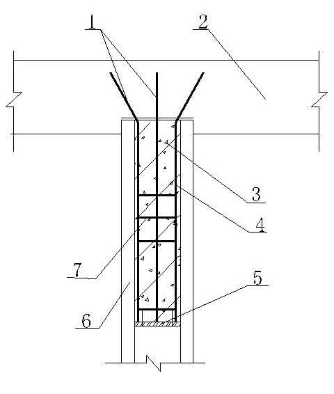 Construction method for connecting concrete thin-wall pipe pile by wooden supporting plate