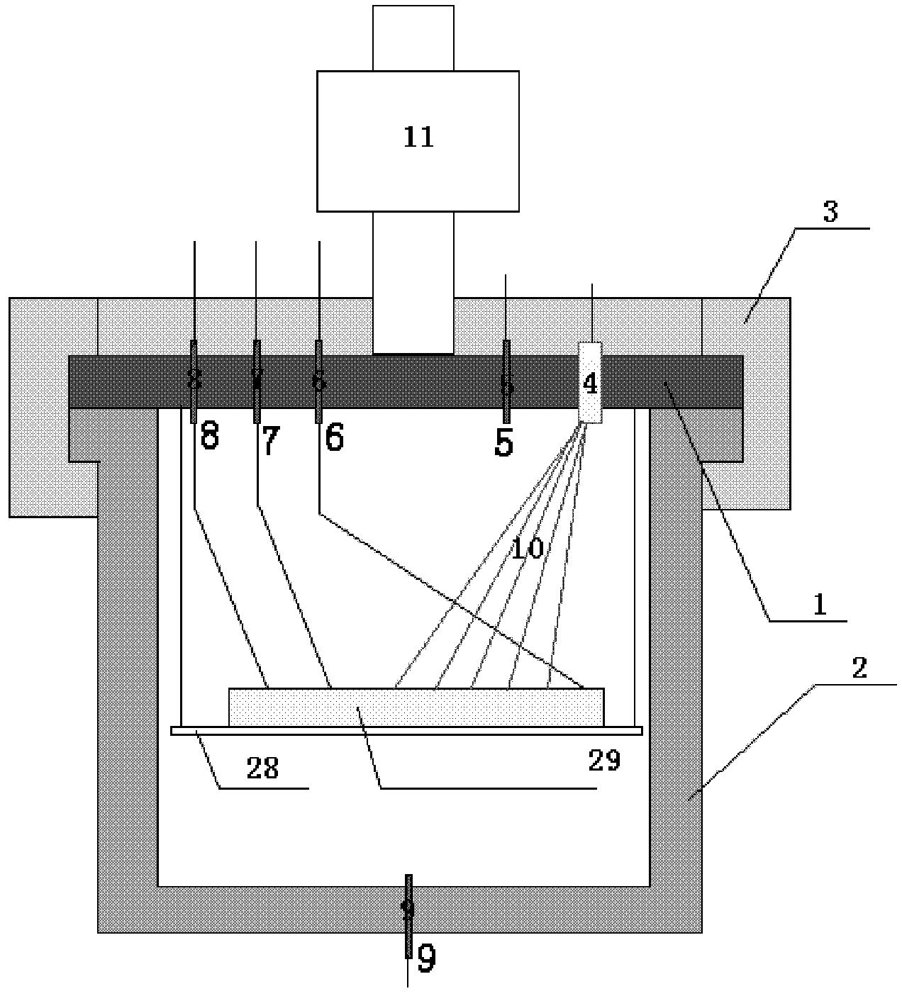 Experiment system for high-pressure outcrop plane model