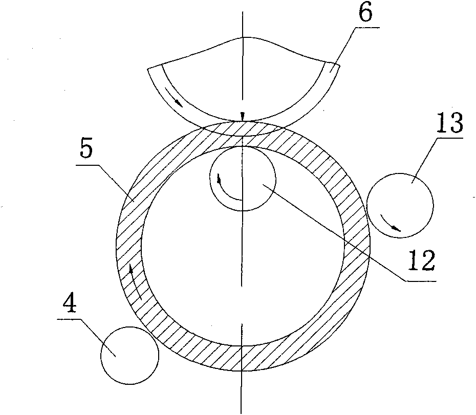 Vertical ring rolling mill capable of realizing on-line measurement control