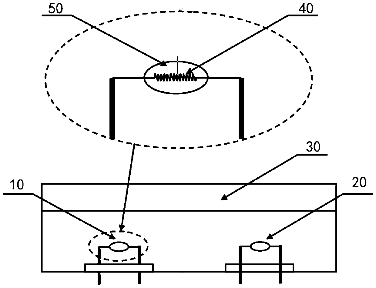 Catalytic combustion type MEMS gas sensor and working method thereof