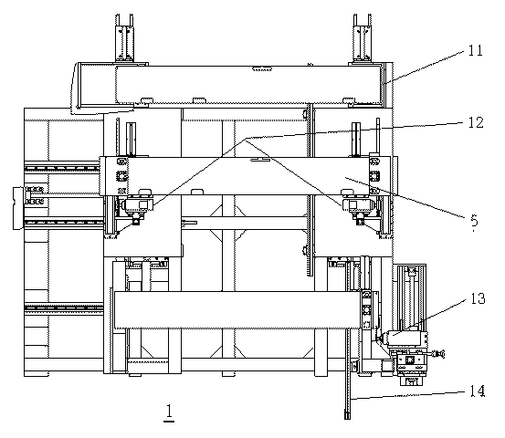 Combination machining tool for installation position of door pocket frame