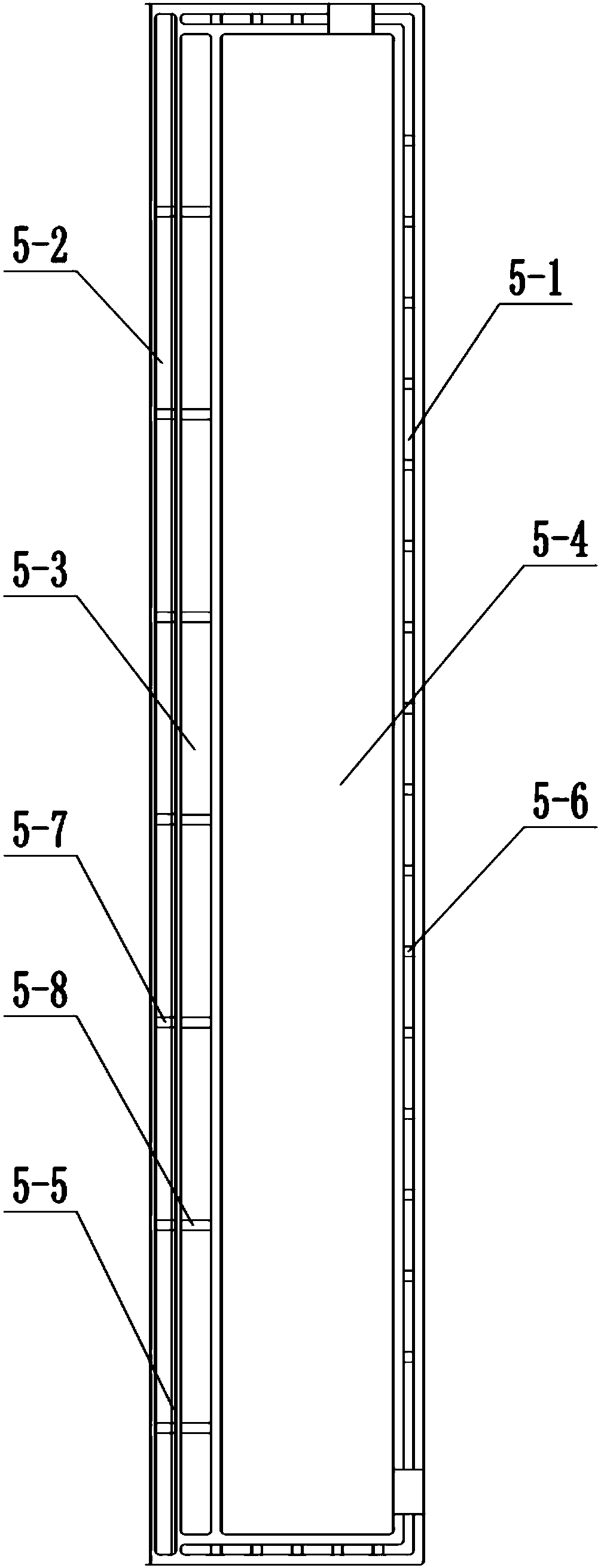 Vertical wall-mounted non-water-tank solar water heater