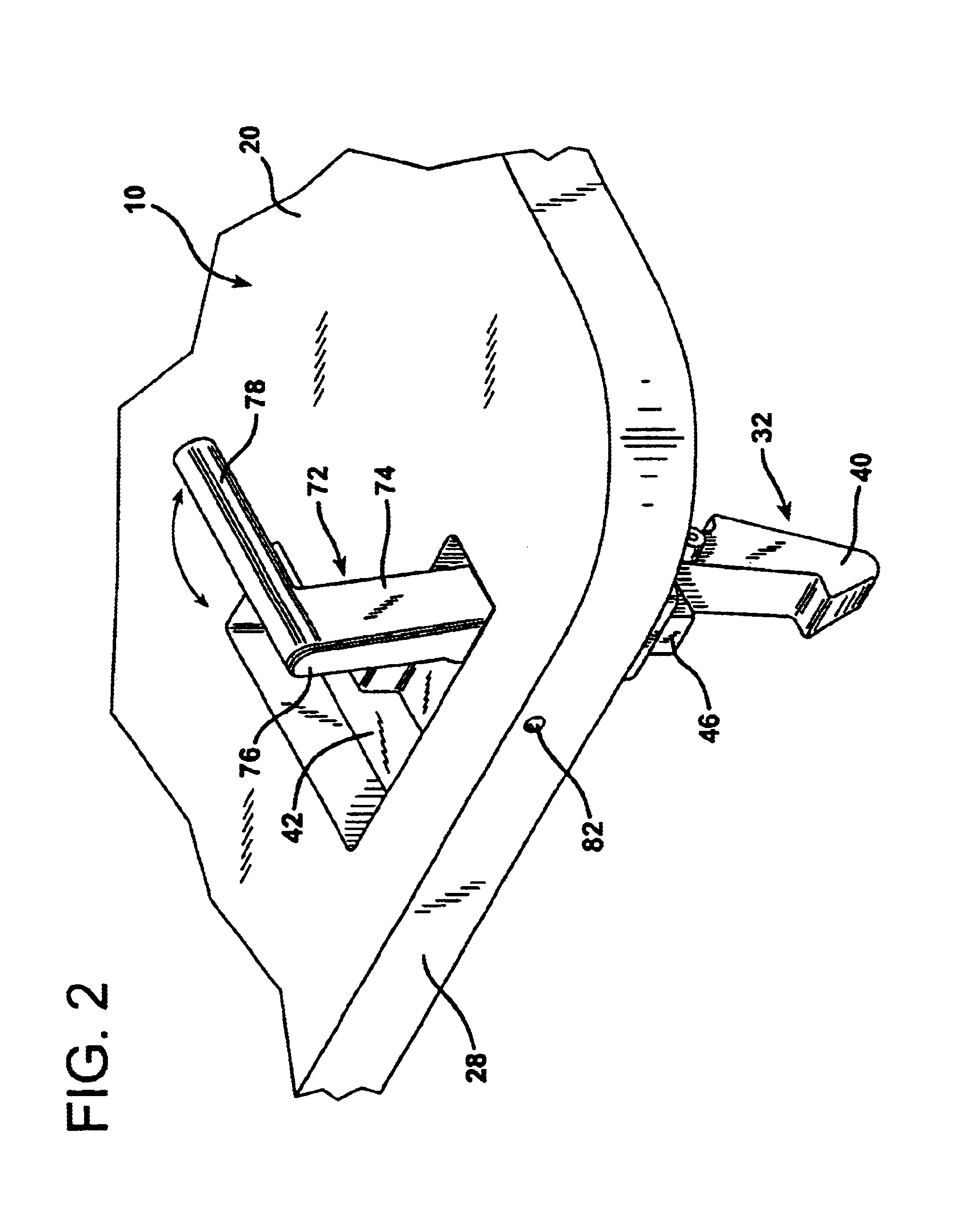 Aircraft service pit latch