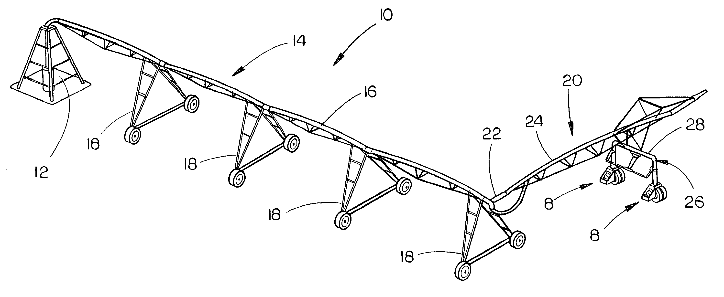 Flotation drive assembly for mechanized irrigation systems