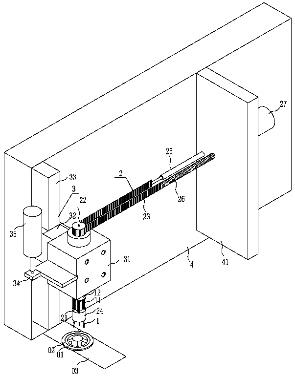 Automatic deviation adjusting mechanism for welding position of lithium battery cap