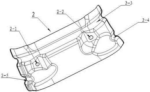 A kind of installation structure of automobile safety airbag controller