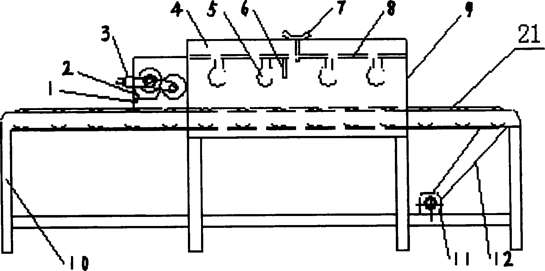 Fur illumination radiation bleaching device