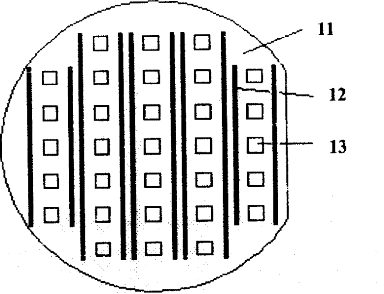 Method for encapsulating LED with rotary glue and optical etching technology