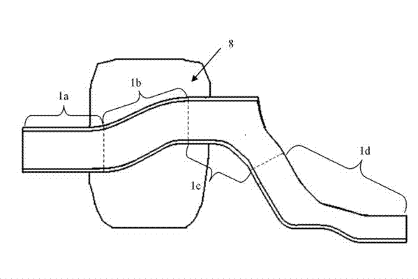 Front longitudinal beam structure for automobiles