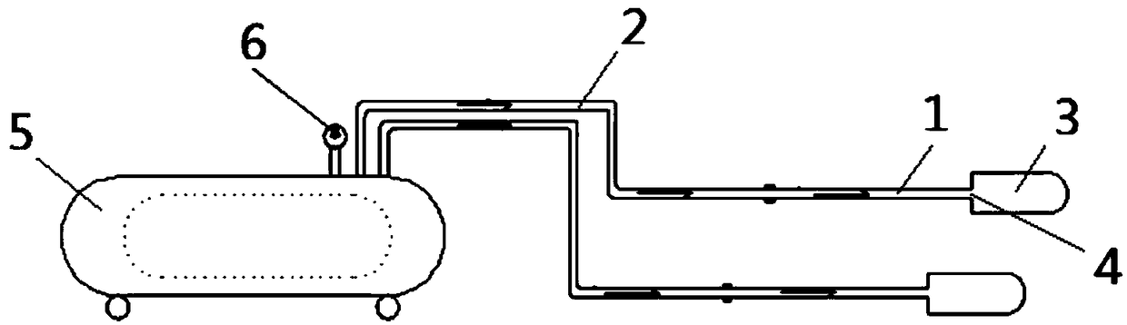 Jet-type hole forming tool and hole forming construction method