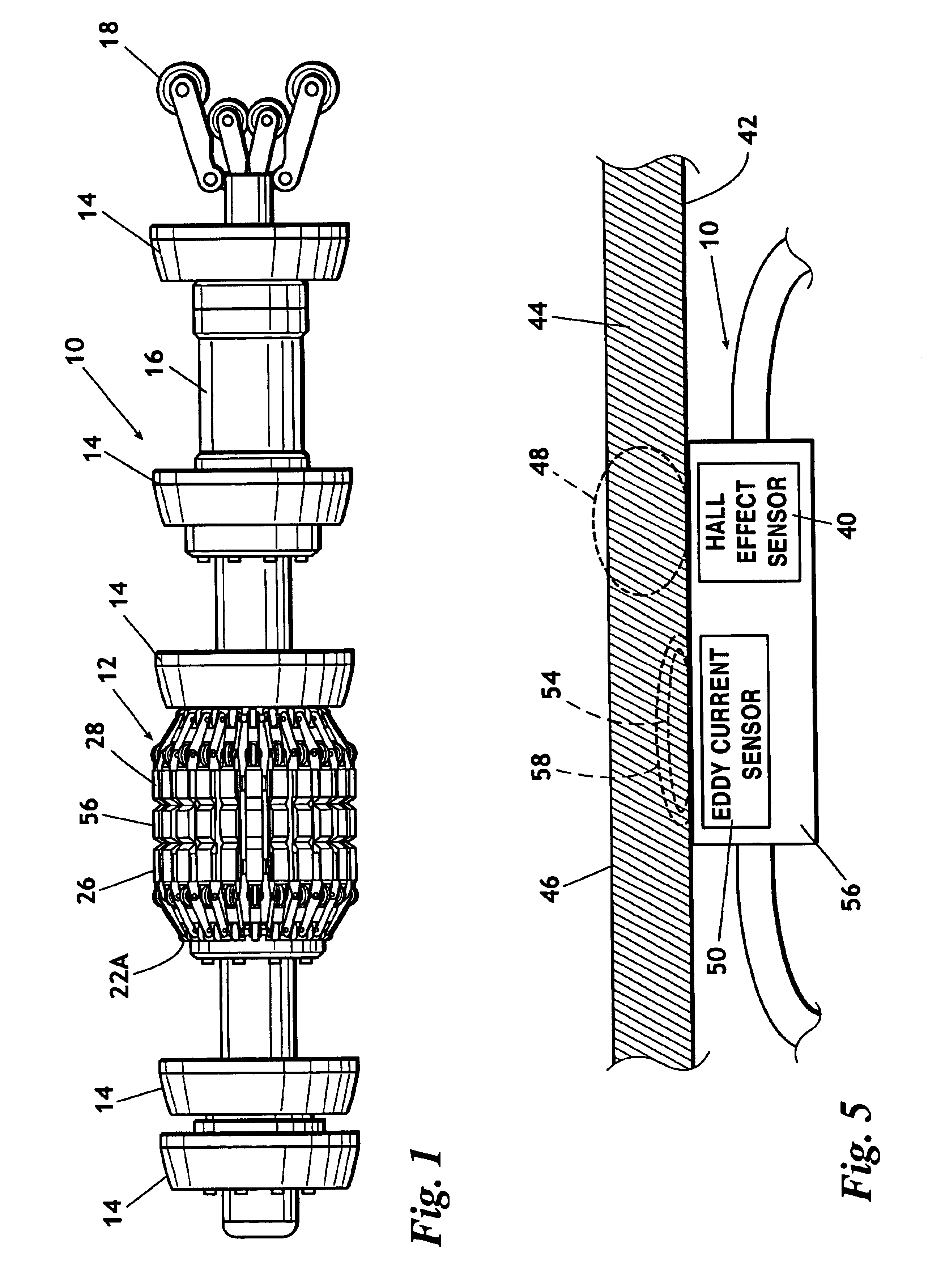 ID-OD discrimination sensor concept for a magnetic flux leakage inspection tool