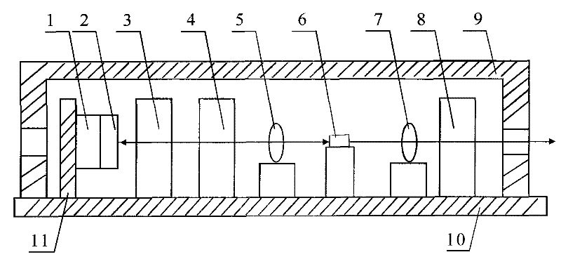 Laser based on semiconductor optical amplification chip