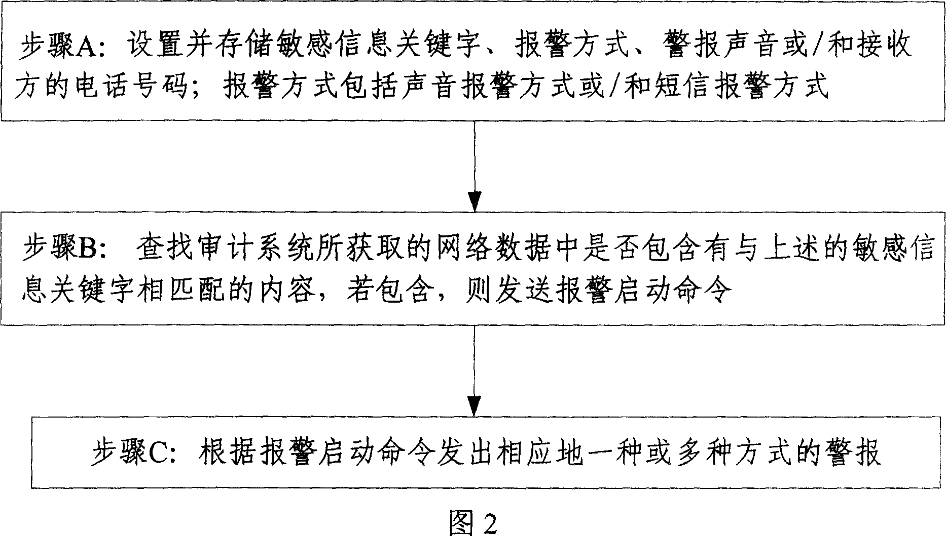 Network behaviour alarming system and method for network auditing