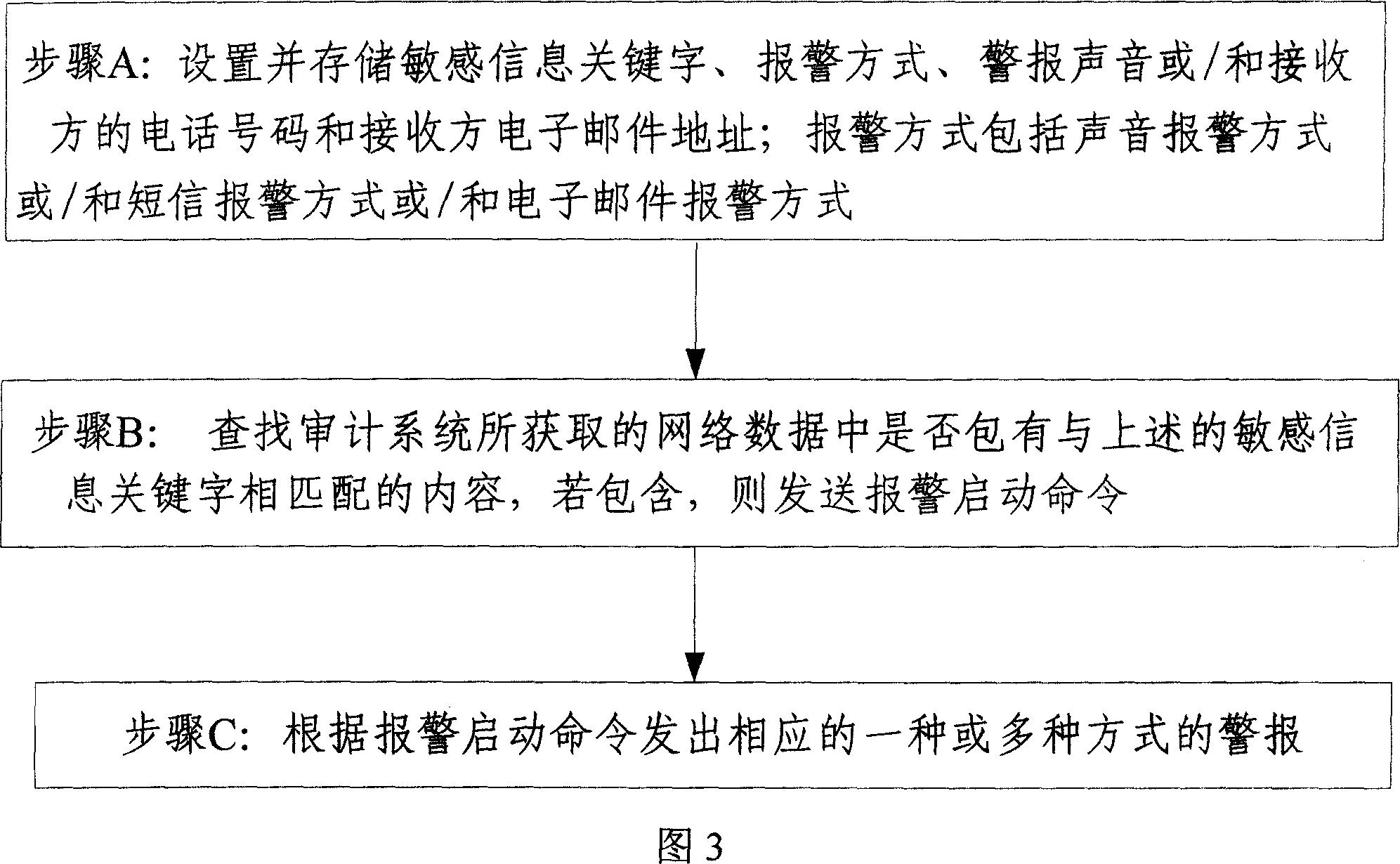 Network behaviour alarming system and method for network auditing