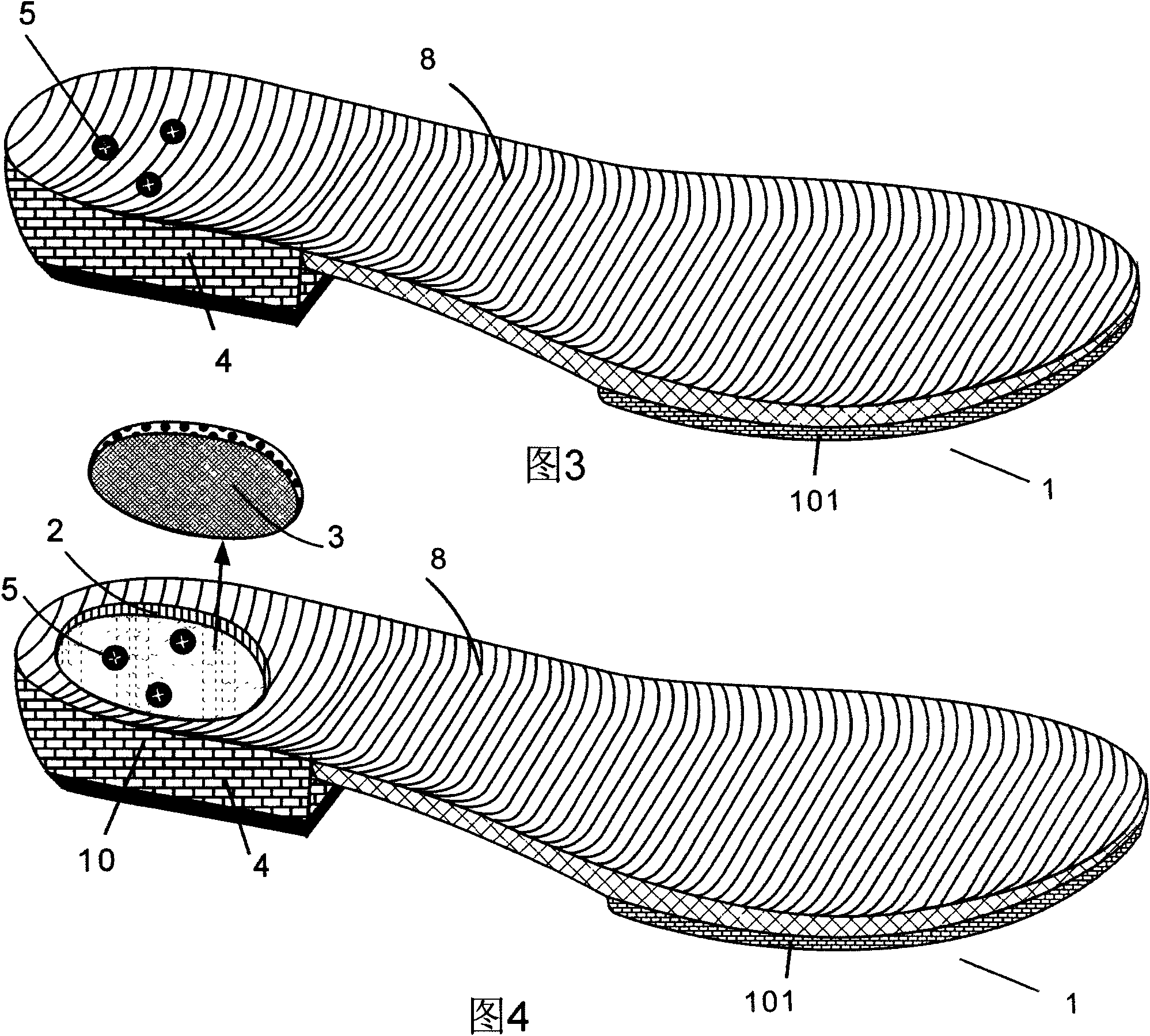 Comfortable heel type outsole shoes