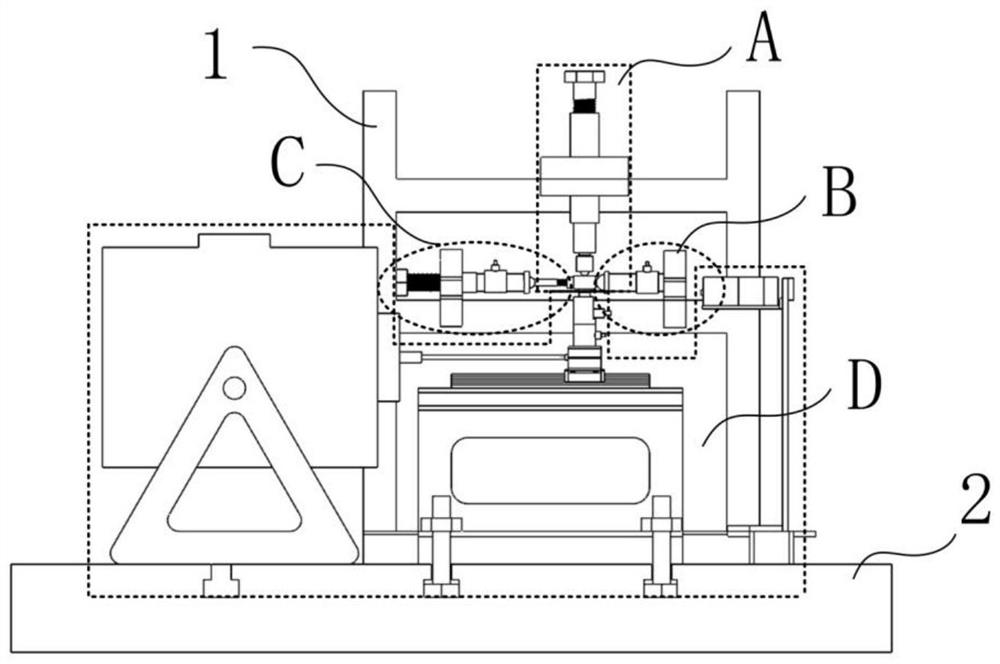 Frictional wear experimental device capable of realizing time-varying positive pressure