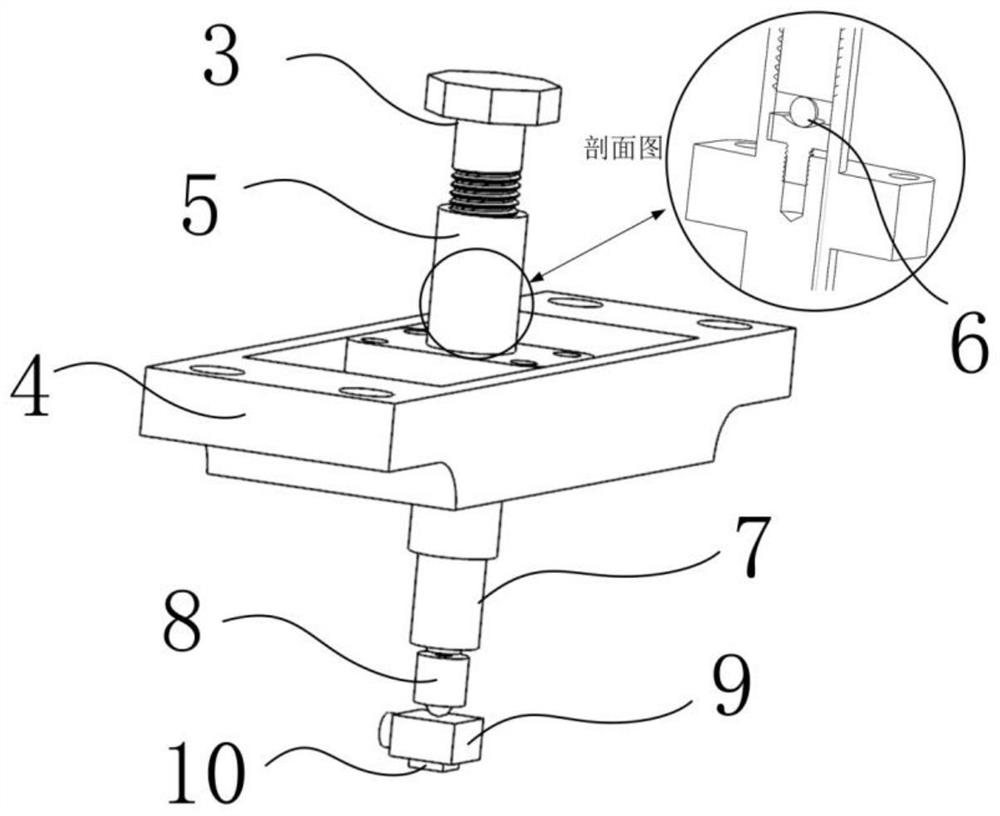 Frictional wear experimental device capable of realizing time-varying positive pressure