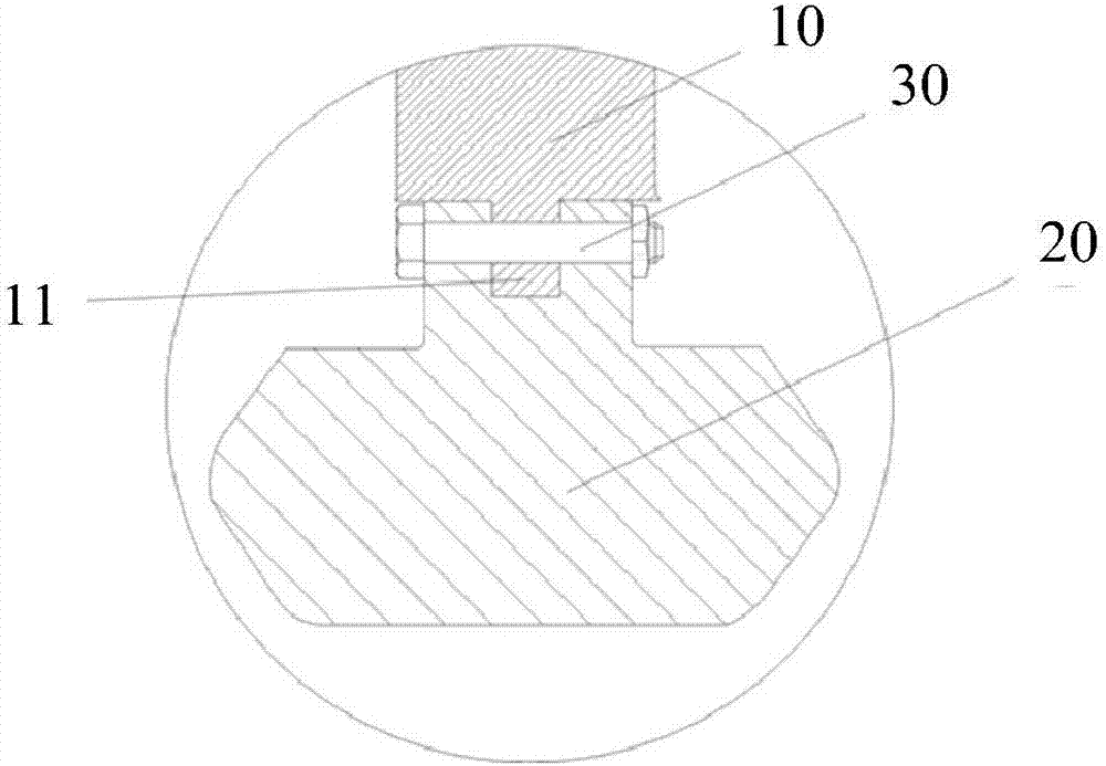 Falling off test rotor assembly and releasing method for the same