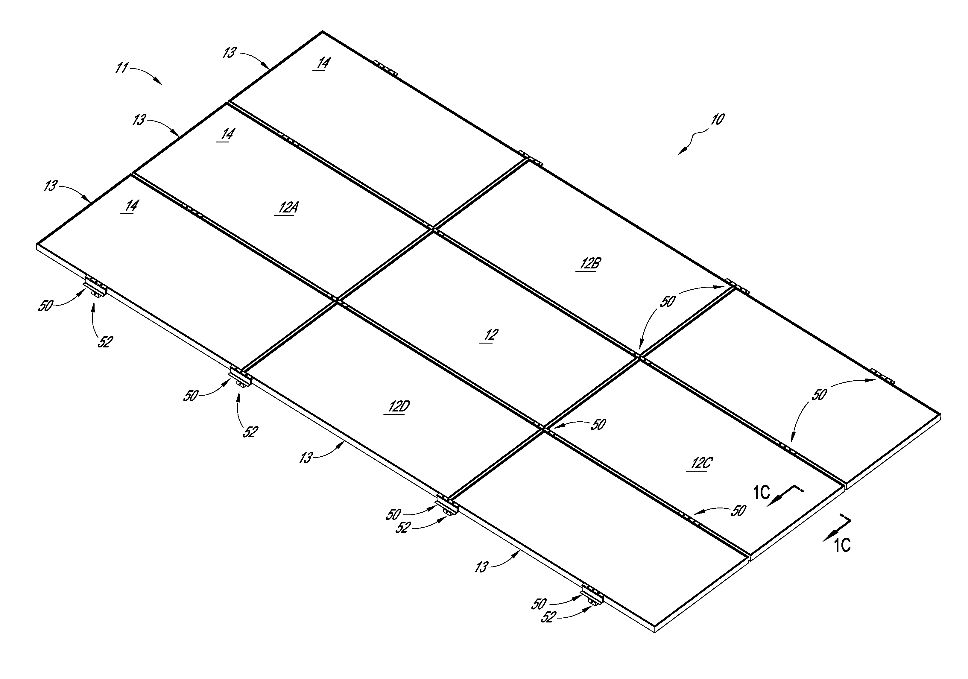 Leveler for solar module array