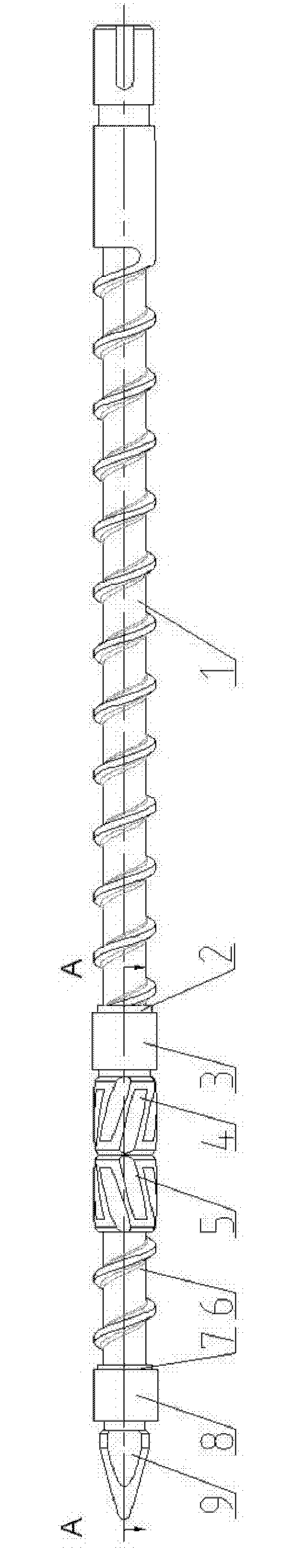 Micro-foaming injection-molded screw