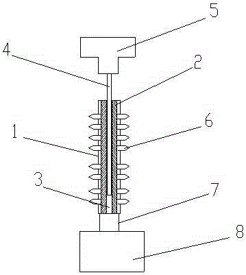 Fixator for fixing copper strip scrolls