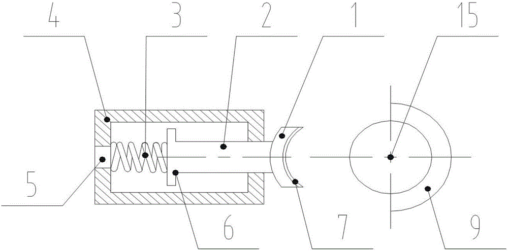 Locking device suitable for piston rod