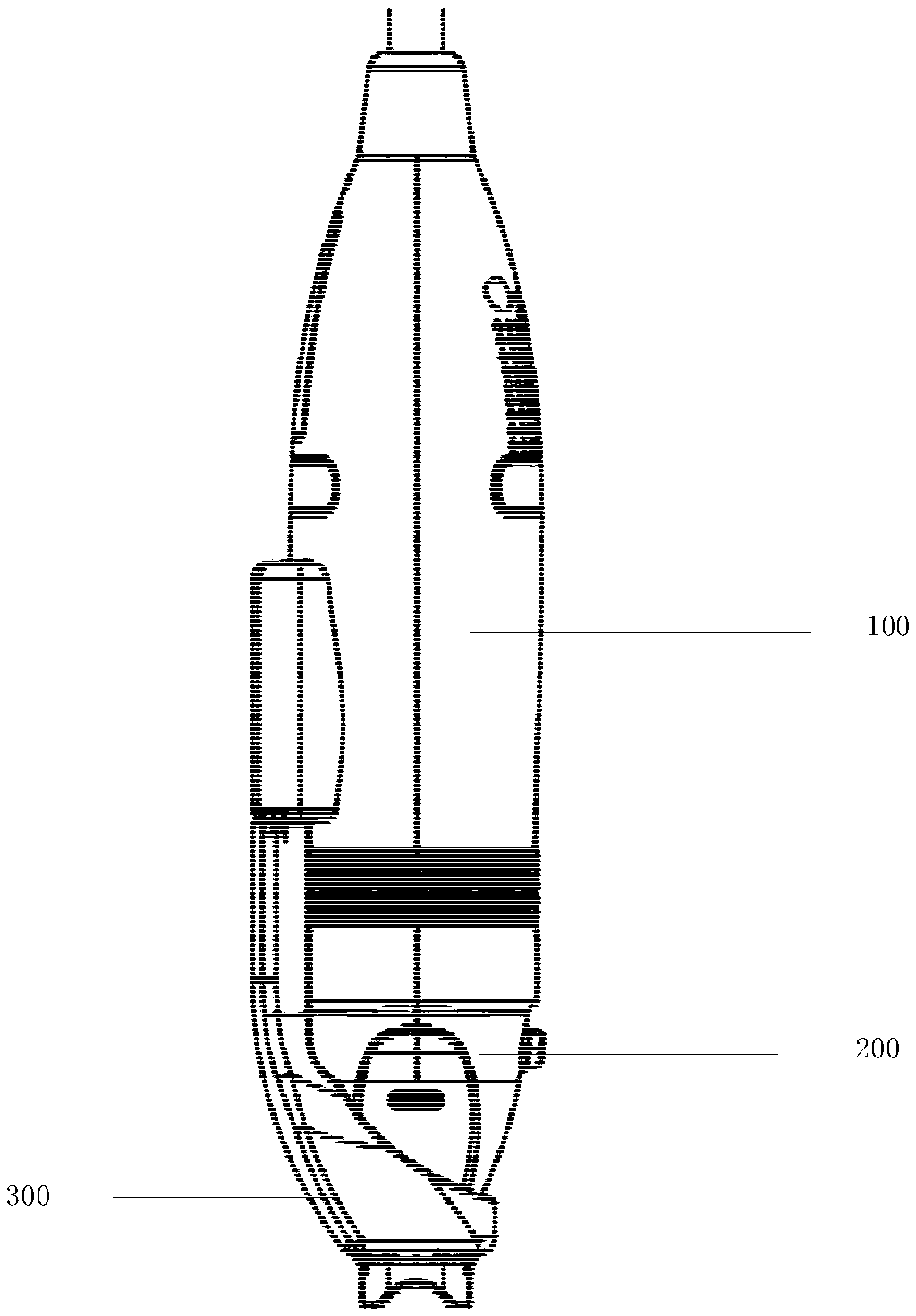 Plasma therapeutic handle component and plasma therapeutic device