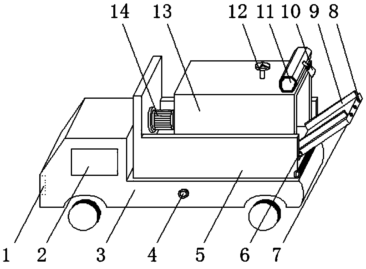 An automatic unloading logistics transportation device