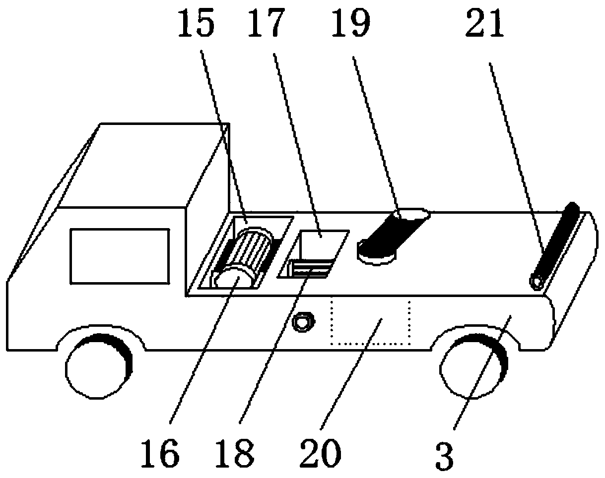 An automatic unloading logistics transportation device