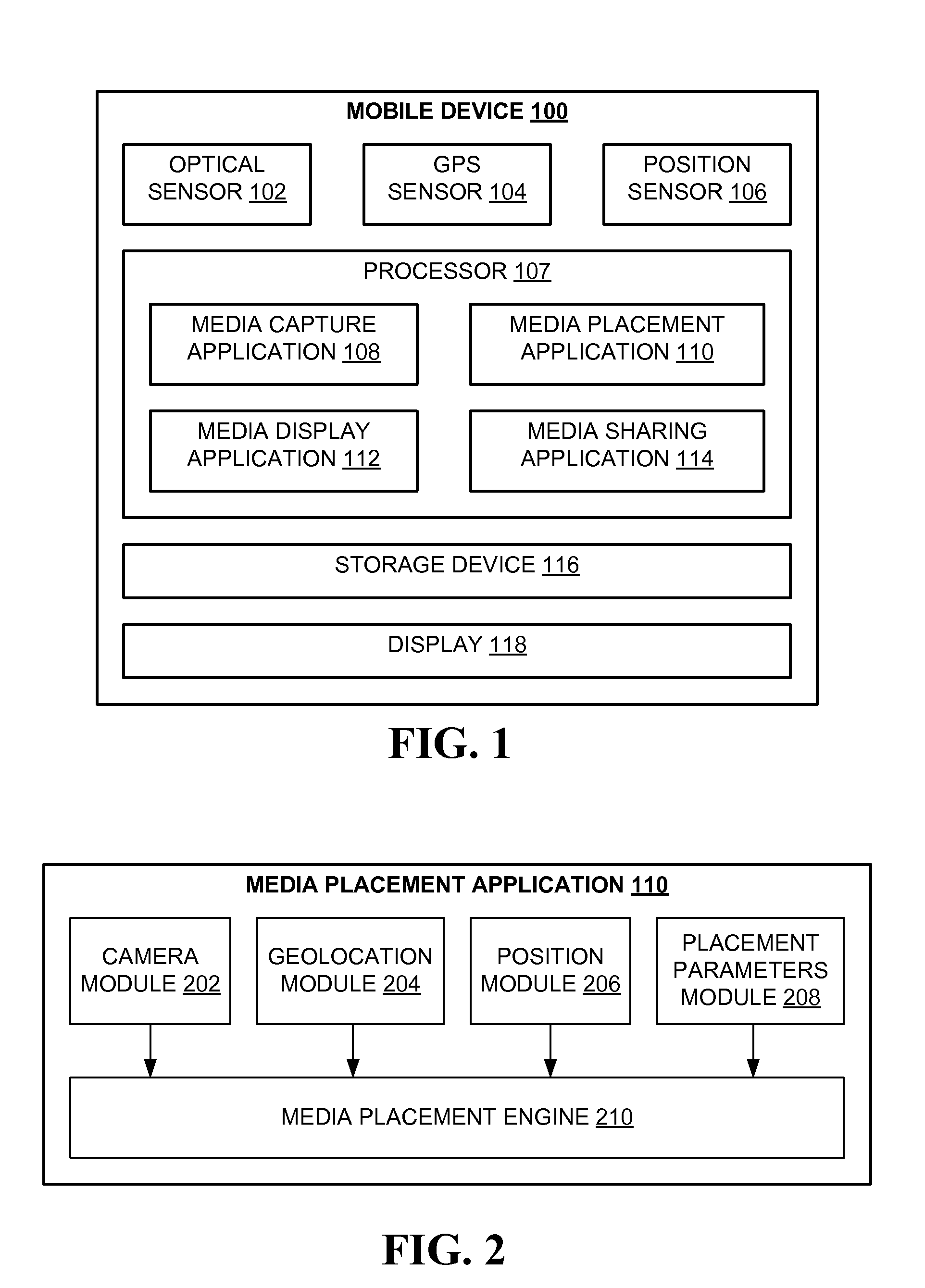 User interface for accessing media at a geographic location