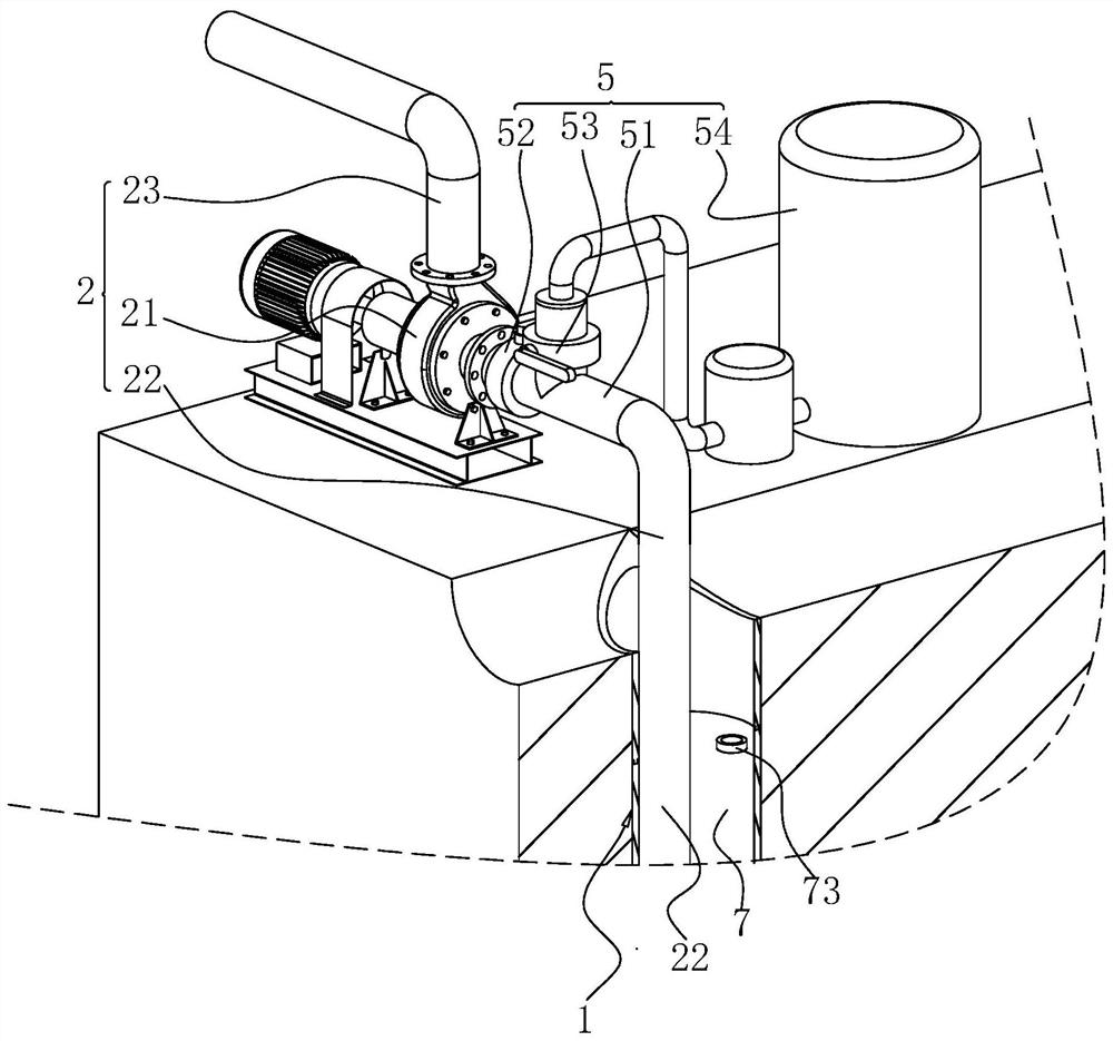 Device for reducing underground water level