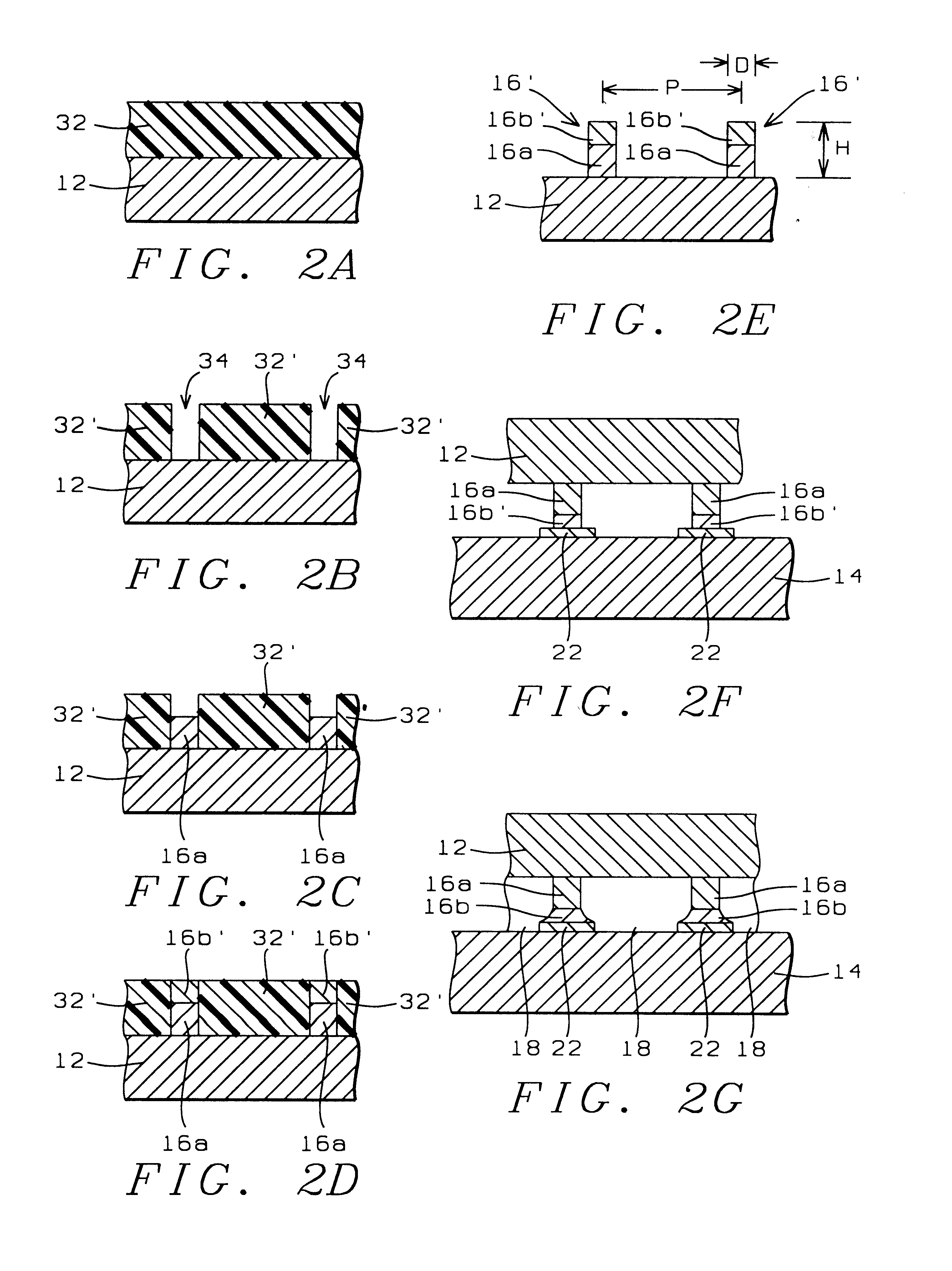 Pillar connections for semiconductor chips and method of manufacture