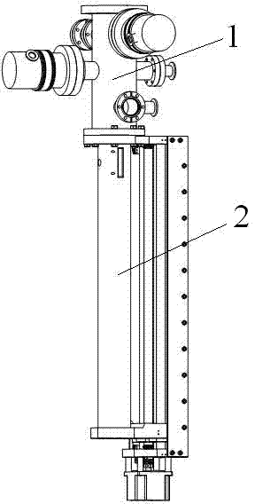 Multistage differential pumped ultrahigh vacuum sample transmission mechanism