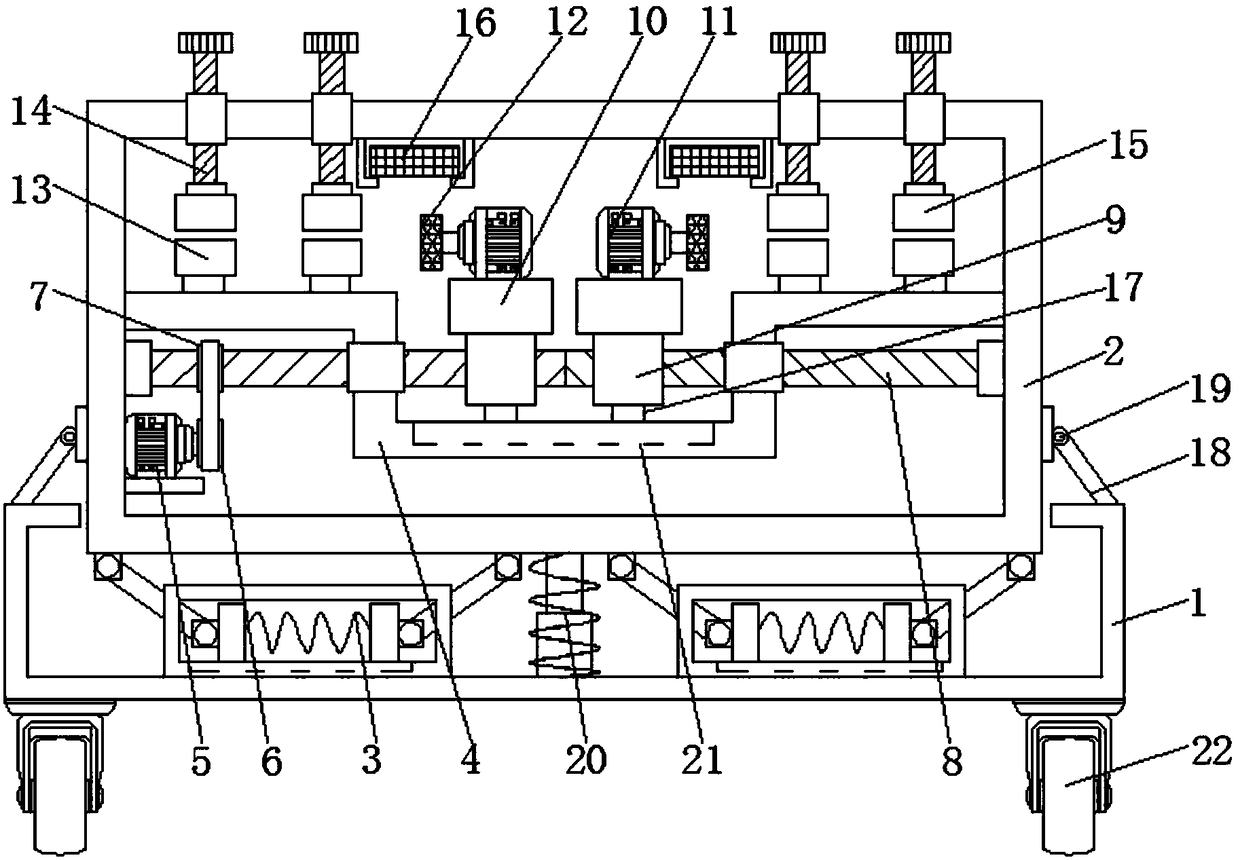 Circular tube mouth grinding device for machine manufacturing