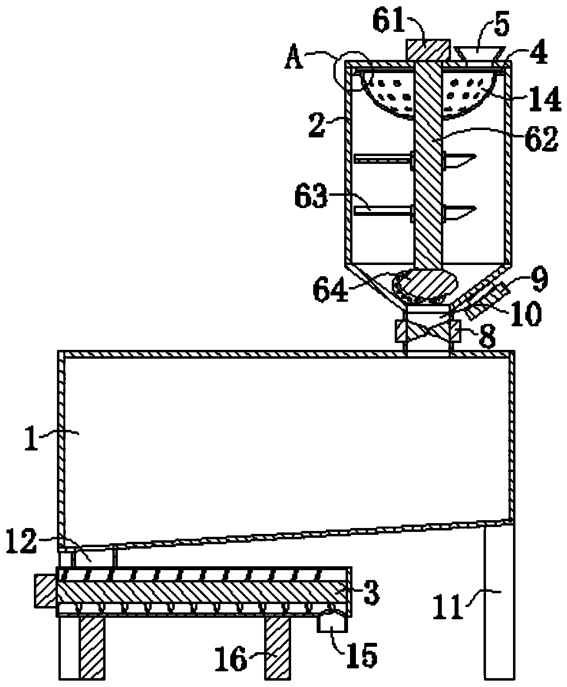 Impact-erosion resistant marine concrete dual-ash gelling powder and preparation method and device thereof