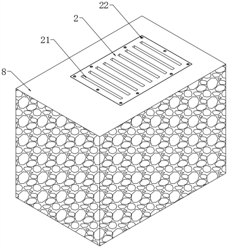 Municipal drainage structure unit and municipal drainage structure