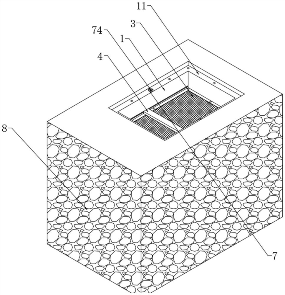 Municipal drainage structure unit and municipal drainage structure