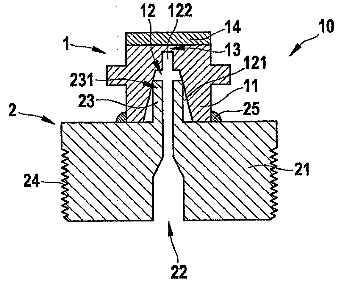 High pressure sensor