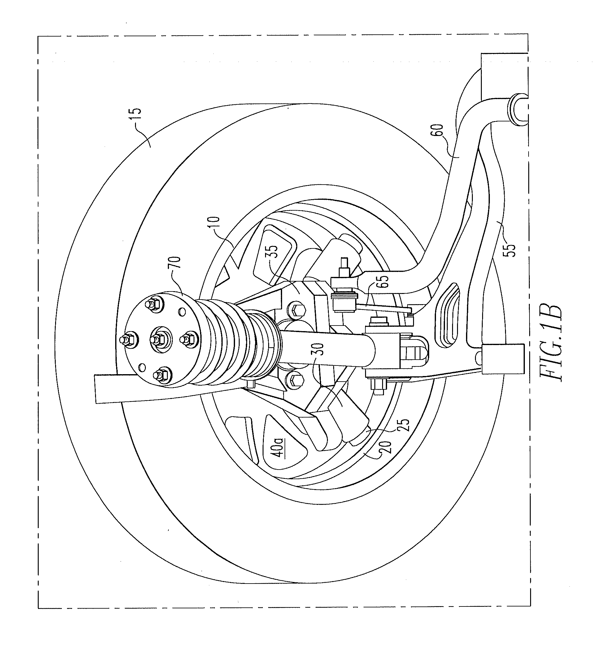 Integrated brake, suspension and wheel system