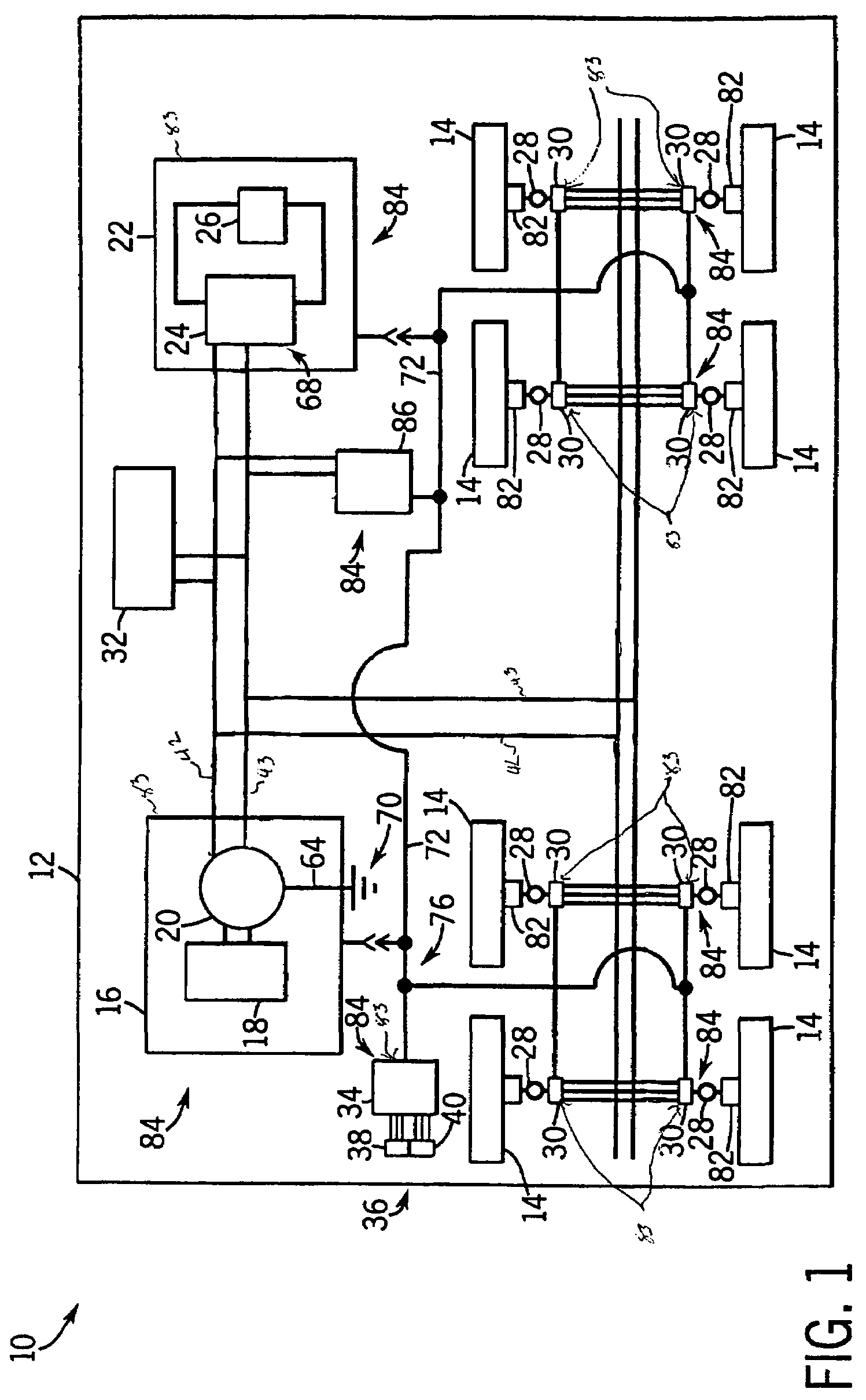 System and method for providing low voltage 3-phase power in a vehicle