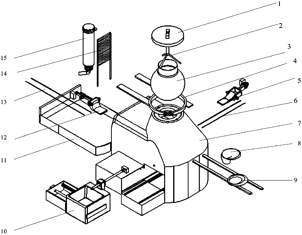 An automatic pet feeding machine