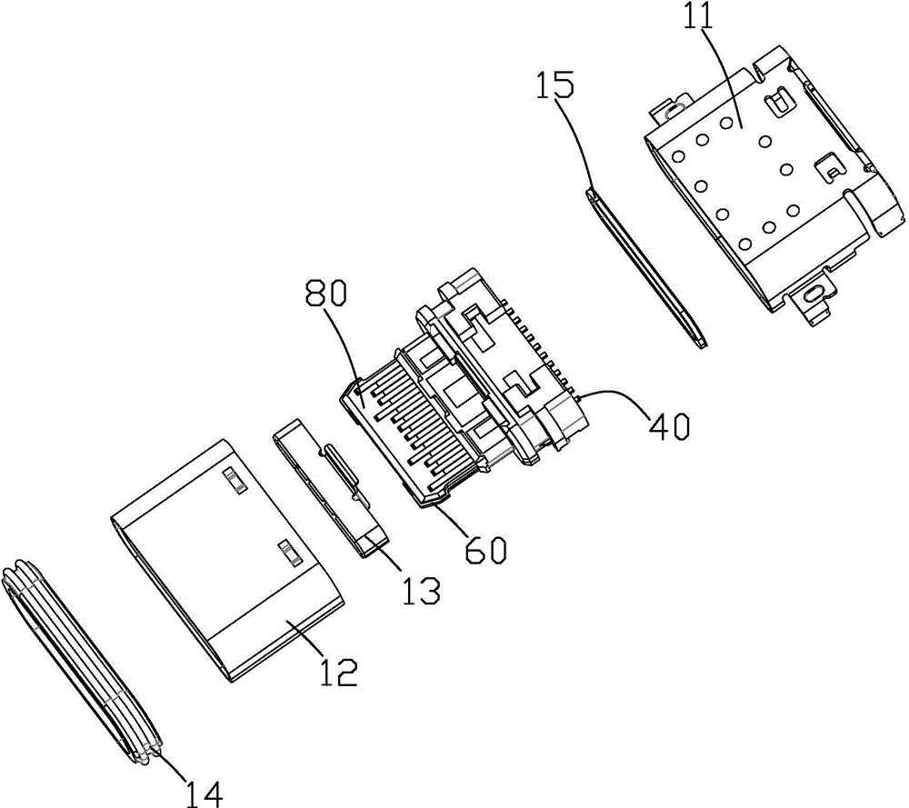 Waterproof two side-pluggable USB connector and manufacturing method thereof