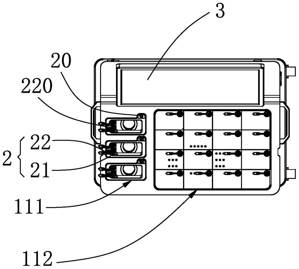 Law enforcement recorder acquisition station capable of charging alcohol detector