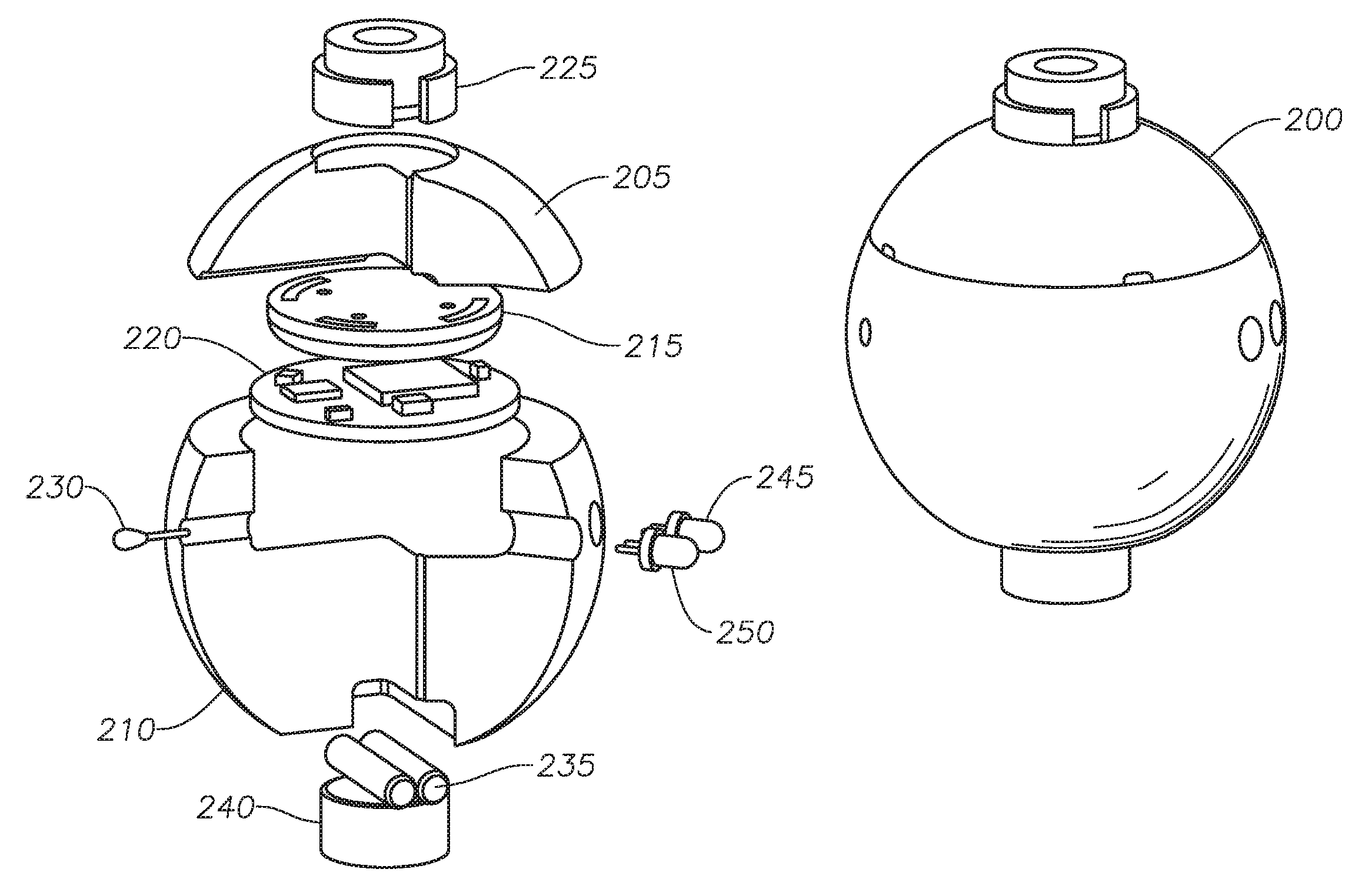 Method and device for obtaining measurements of downhole properties in a subterranean well