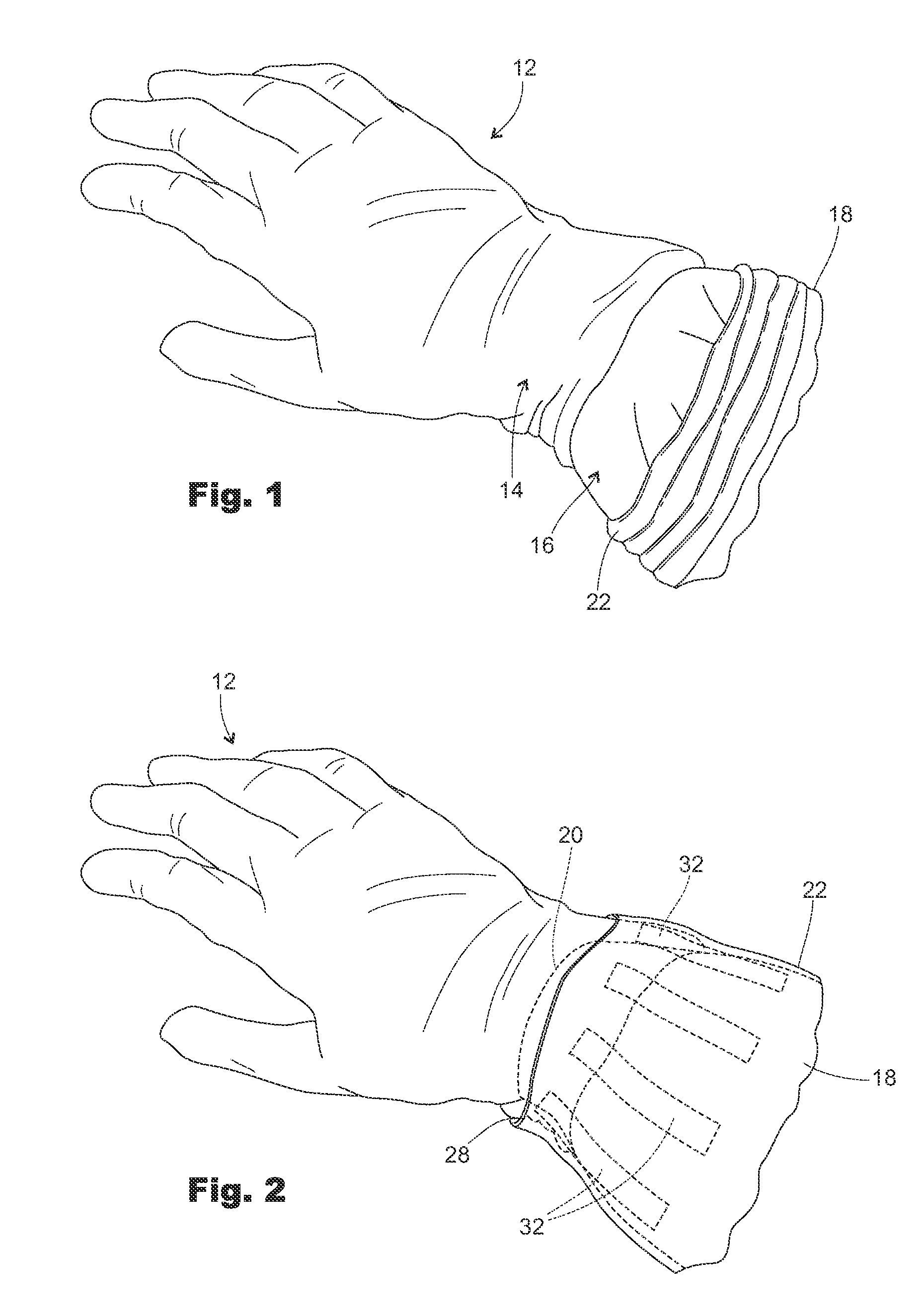 Medical gown with a secondary sleeve for extending over a surgical glove