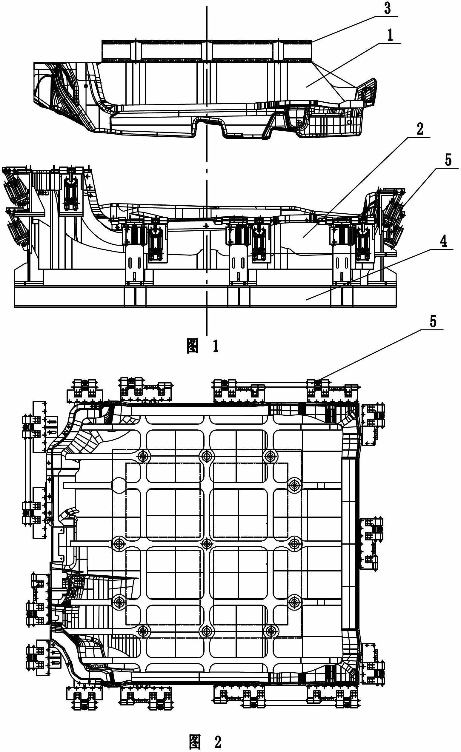 Automobile carpet step-in die structure