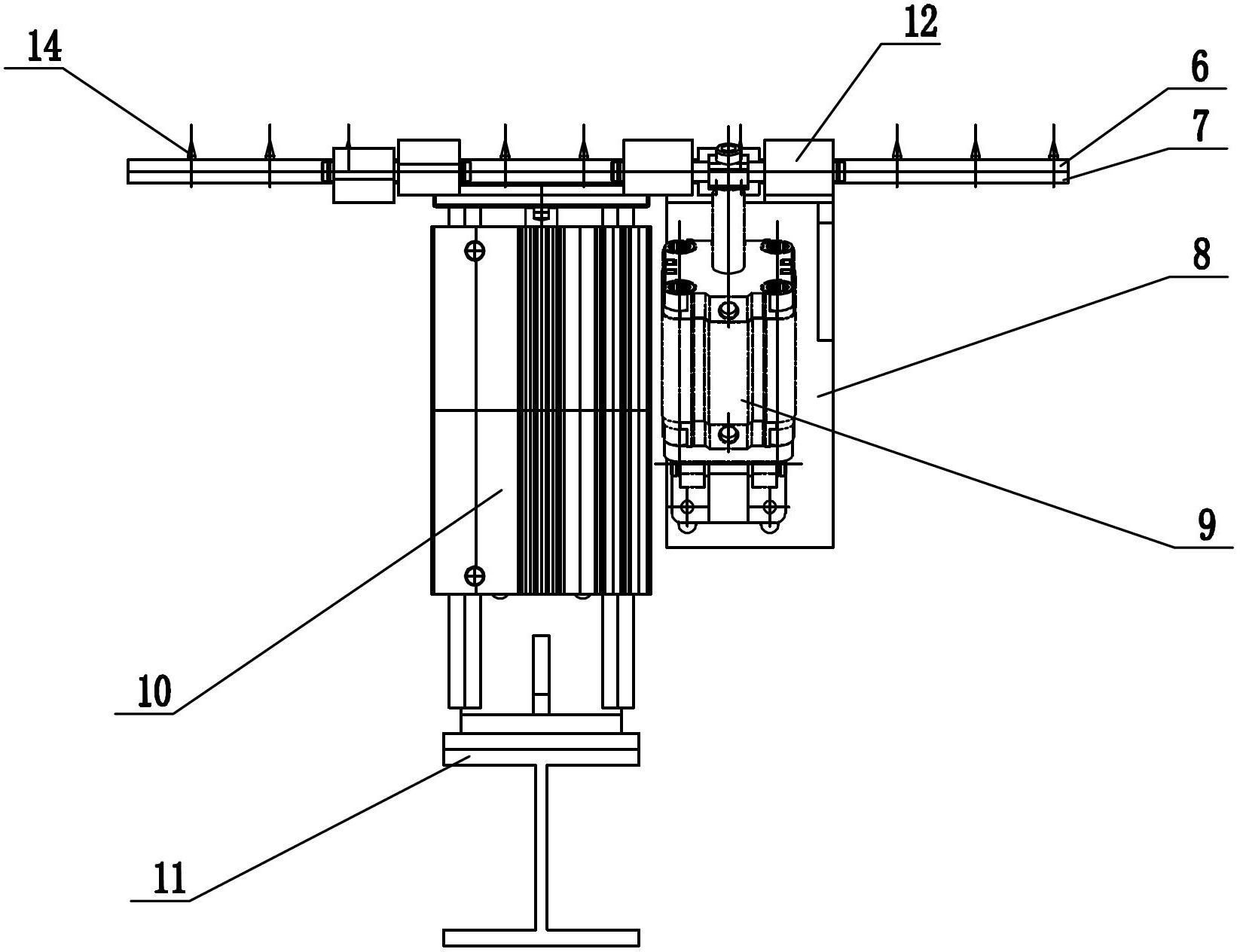 Automobile carpet step-in die structure